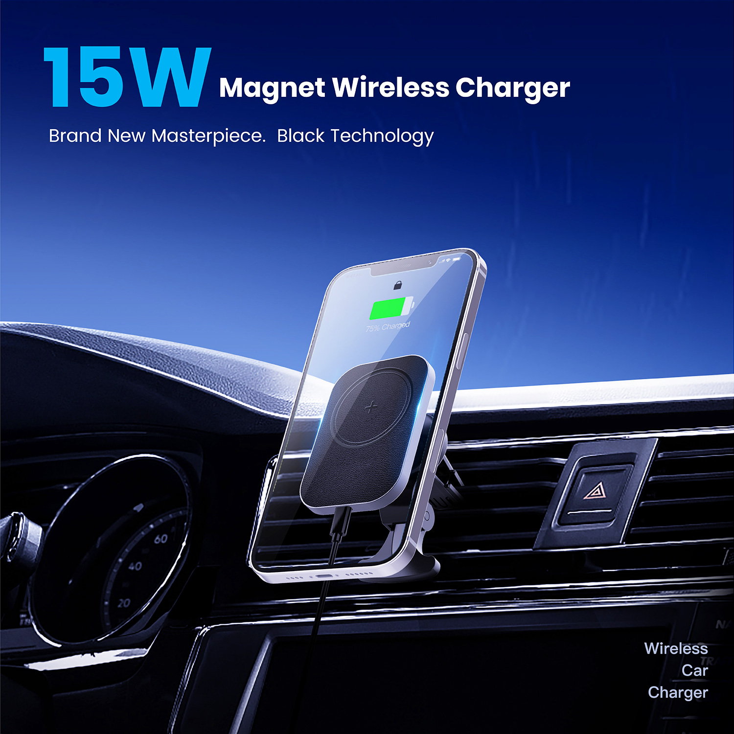毎日続々入荷 Magnetic wireless car charger #75